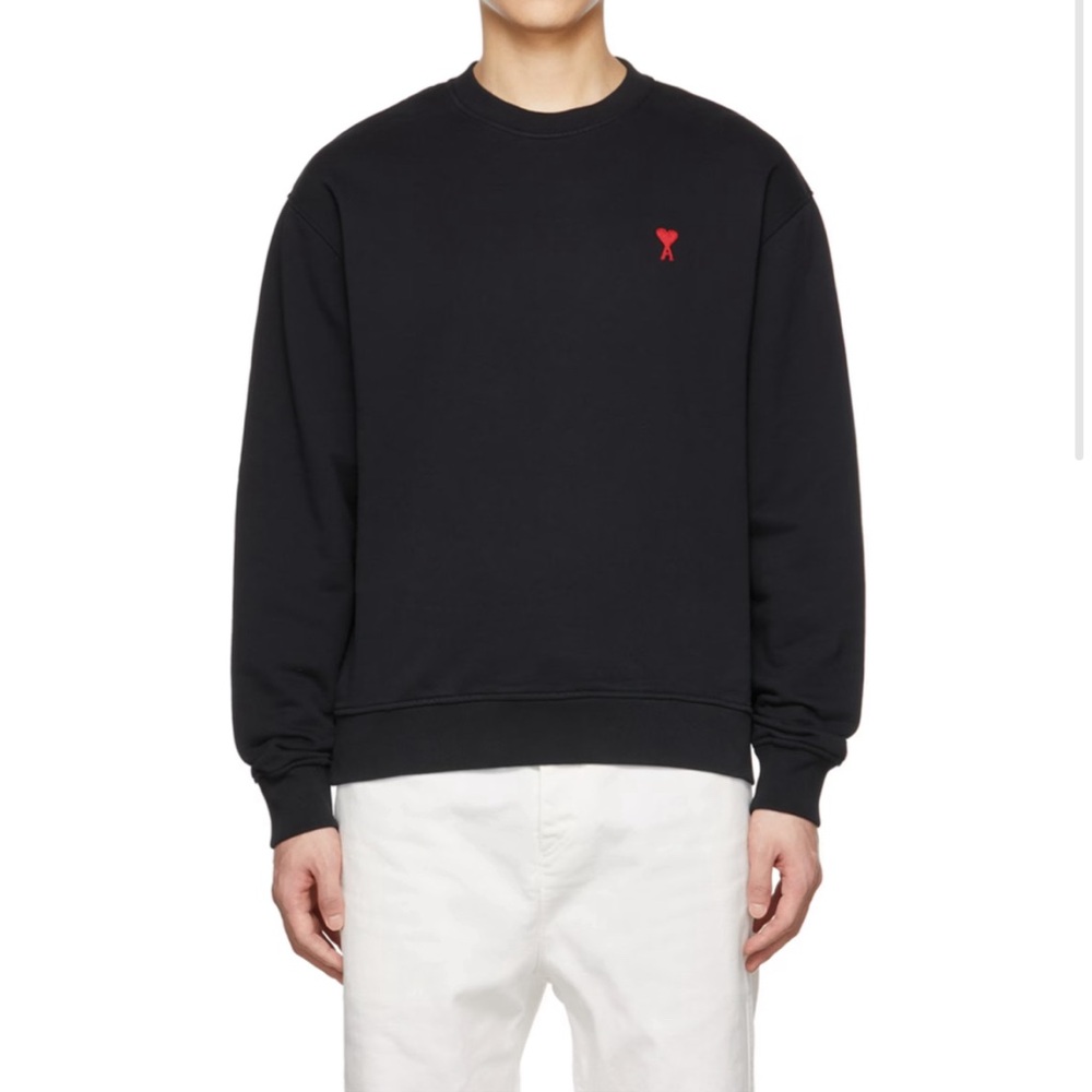 Ami Paris Black Ami de Coeur Sweatshirt